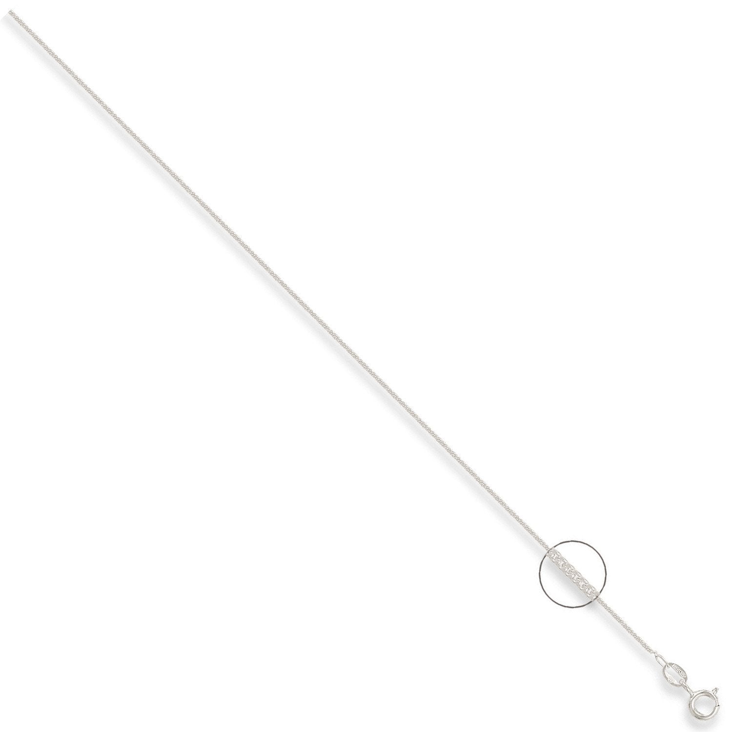 Silver 1.2mm Traditional Classic Curb Chain - Fine Necklace - Certified Authentic - Swiss Mad – Luxury Jewellery by Im